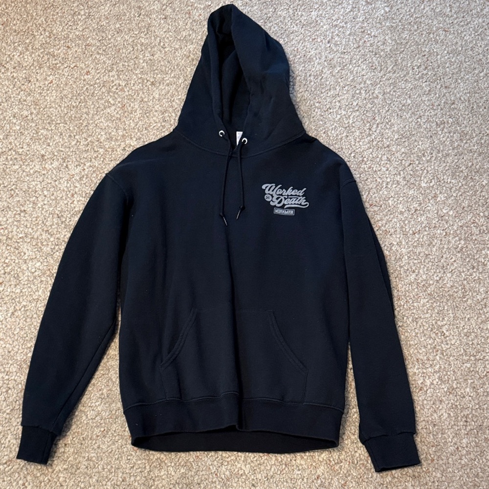 Viral Workman Safety Third Black Hooded Sweatshirt with Logo
